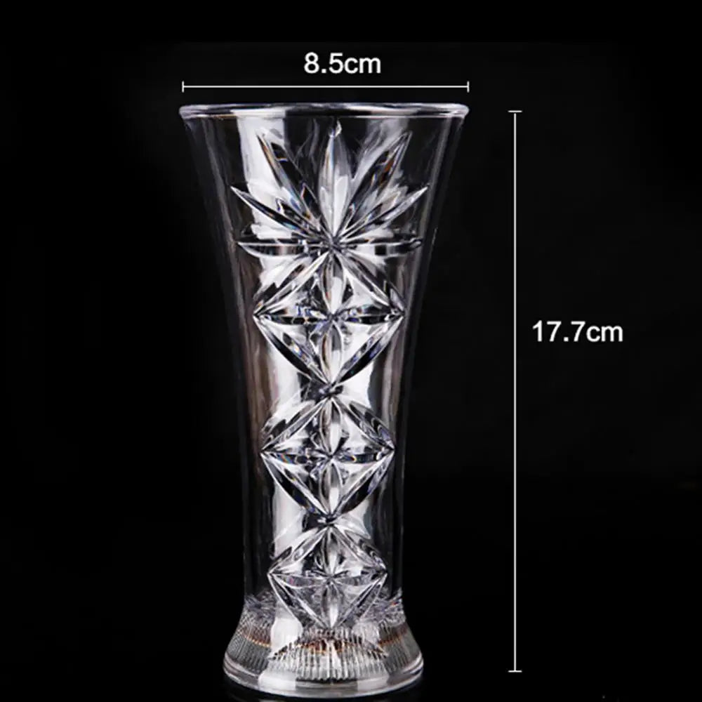 Flashing Color Change Cup Snowflake LED Water Activated Light up Beer Whisky Mug Tableware Glowing in the Dark Bar Accessories
